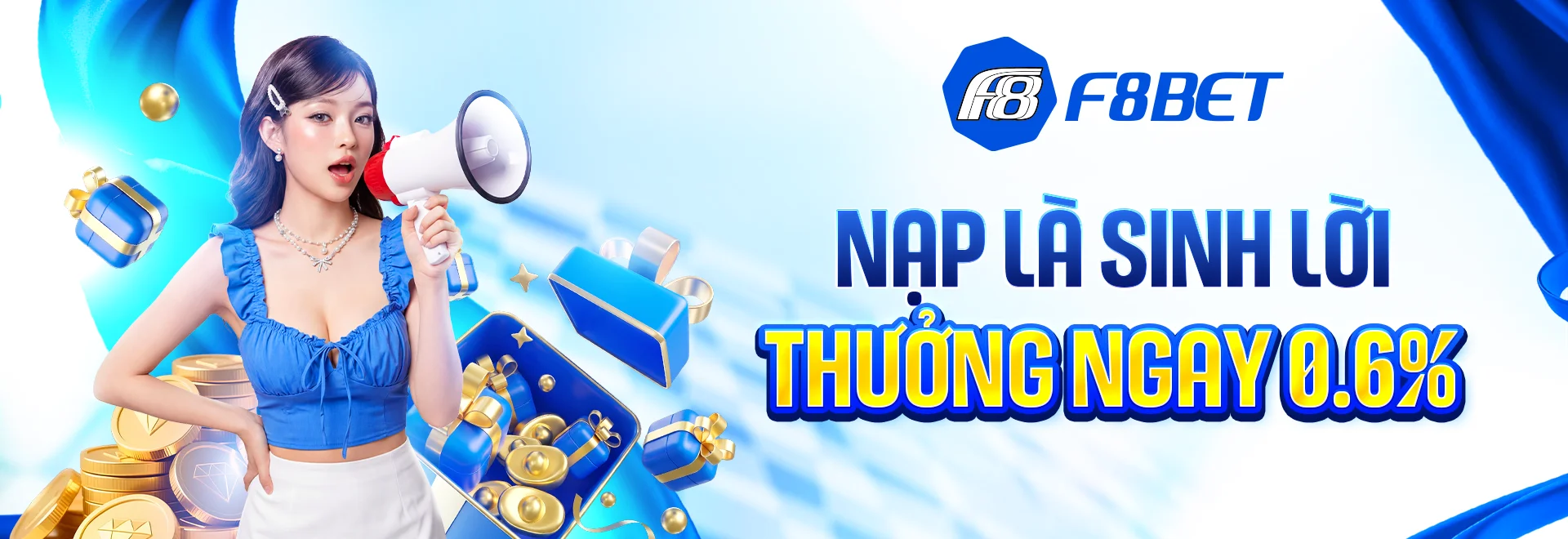 f8bet n蘯｡p lﾃ? sinh l盻拱 thﾆｰ盻殤g ngay 0.6%
